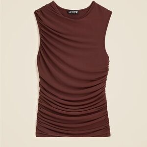 NWT J. Crew Women's Brown Sleeveless Top - Fresh Cacao - Small